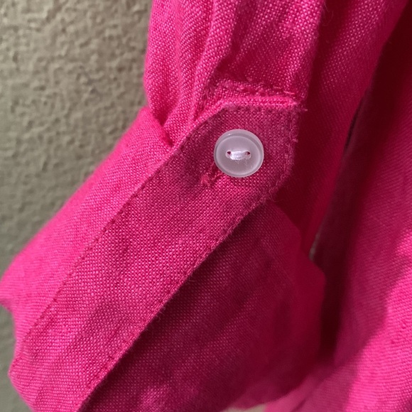 Charter club linen button down shirt size Large new - Picture 8 of 9